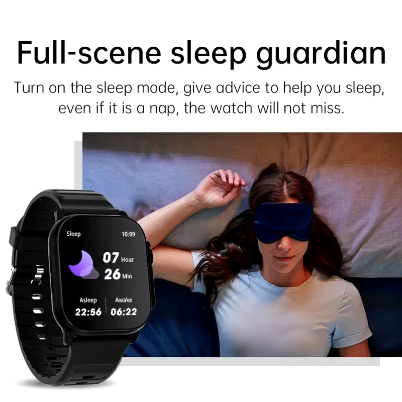 Bluetooth Smartwatch with Heart Rate Monitor and Message Alerts for Android and iOS - Ideal for Men and Women