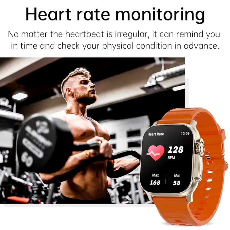 Bluetooth Smartwatch with Heart Rate Monitor and Message Alerts for Android and iOS - Ideal for Men and Women
